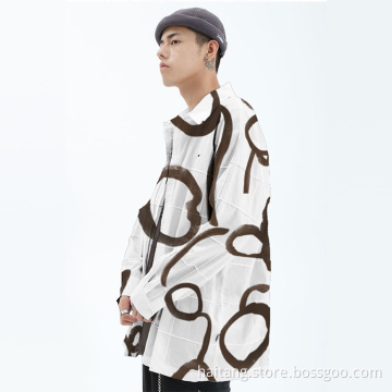 Digital Textile Printing Man Shirt Fabric Plain Fabric
